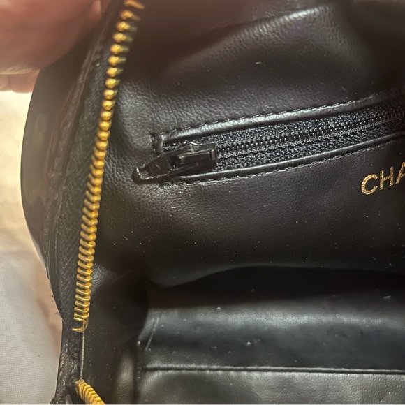 ❌SOLD!❌ CHANEL *As Is* Timeless Black Patent Leather Toiletries Case ULTRA RARE - Picture 6 of 17